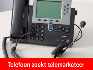 Telefoon zoekt marketeer