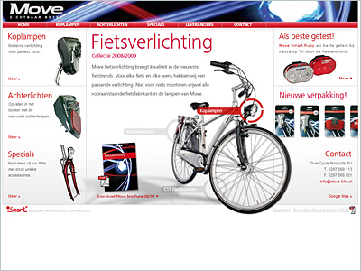Move fietsverlichting website