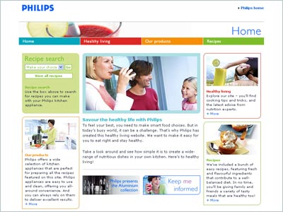Philips Kitchen appliances website