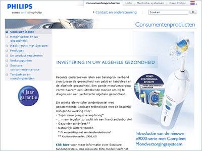 Philips Sonicare website 